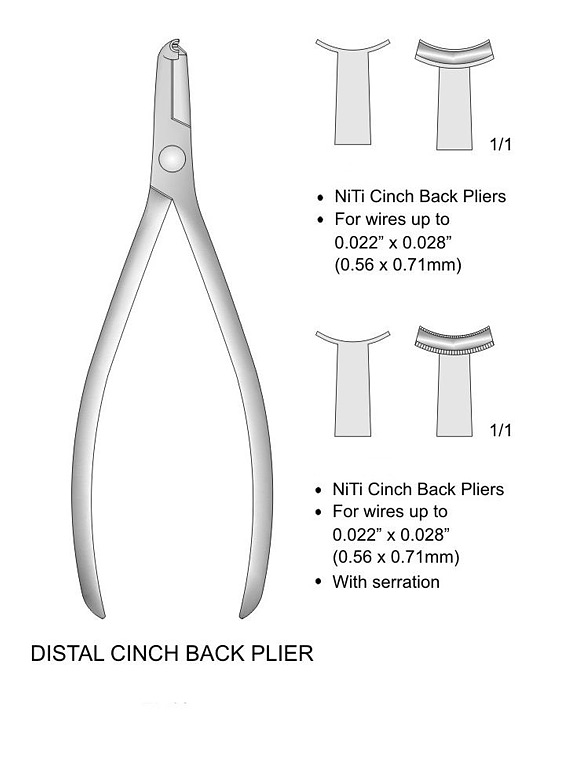 Alicate  Cinchador Distal Niti 13 cm