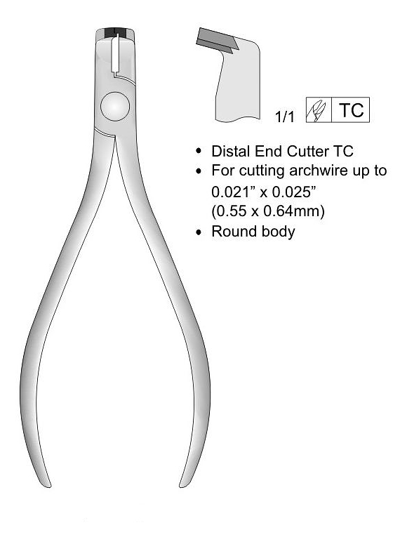 Alicate  TC Corte Distal 12,5 cm