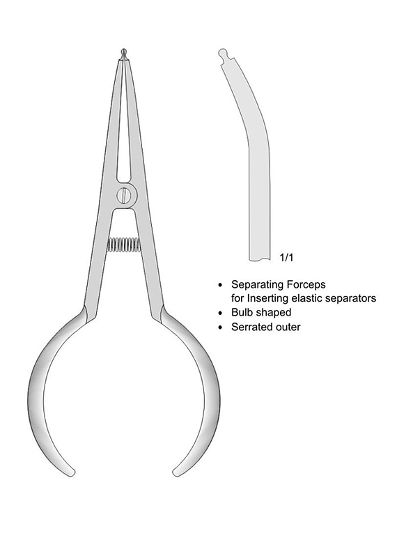 Forceps Separador 15,5 cm