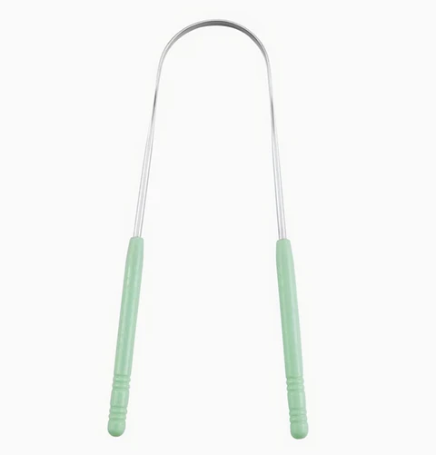 Limpiador de lengua de acero inoxidable 