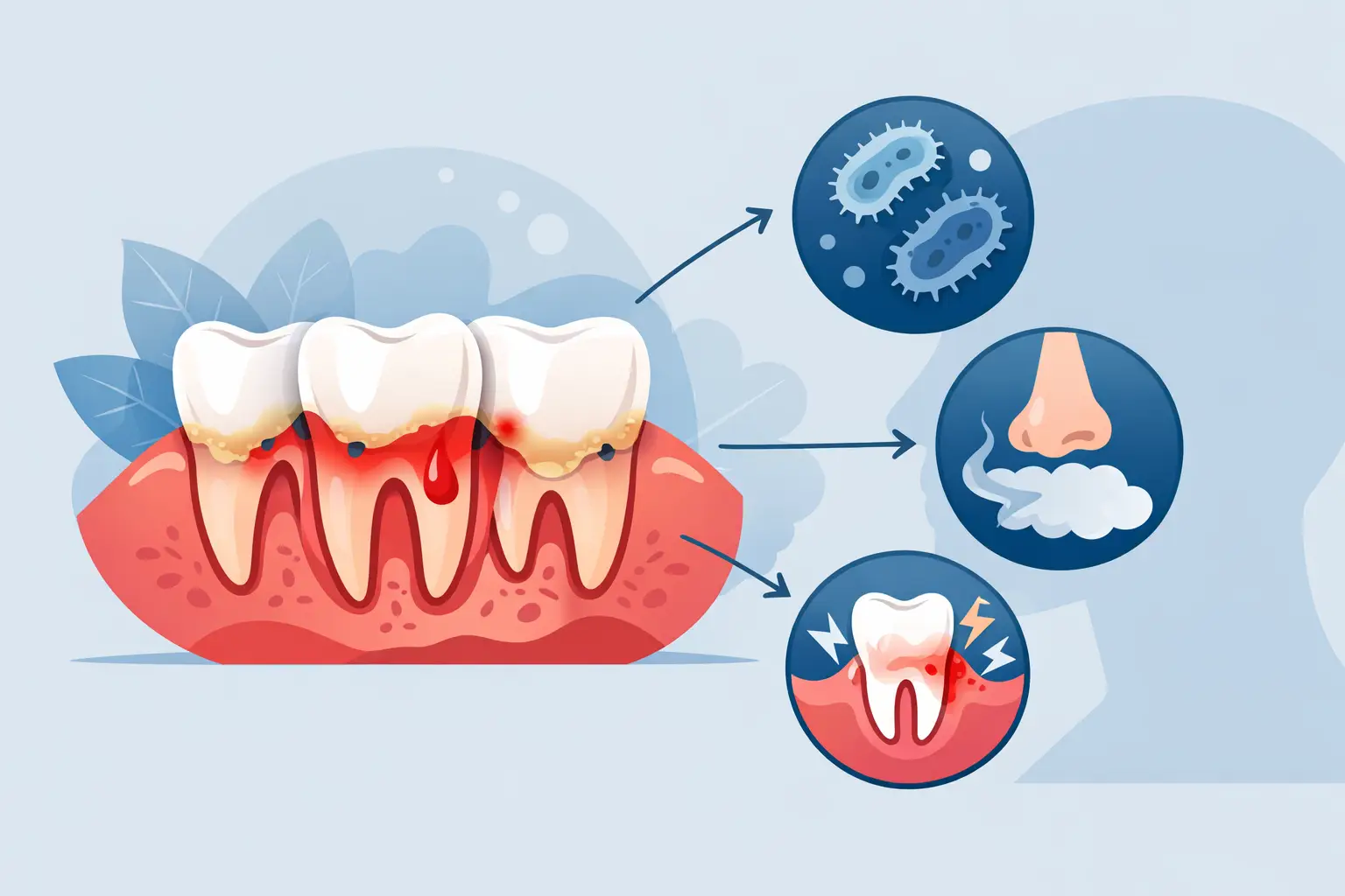 Sïntomas de enfermedad periodontal: señales clave