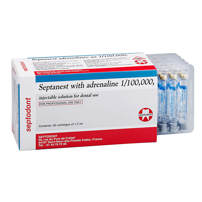 Anestesia Septanest 4% Articaína 1/100.000 Septodont