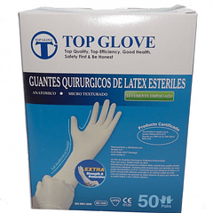 TQ Guantes Vinilo - Pack 100uds desechables, color blanco