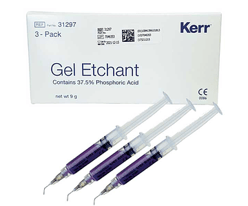 Acido Ortofosforico Gel Etchant 37.5% 3x3grs - Kerr