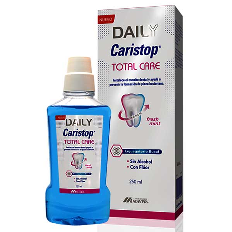 Enjuague Bucal Total Care Daily Caristop 250 ML
