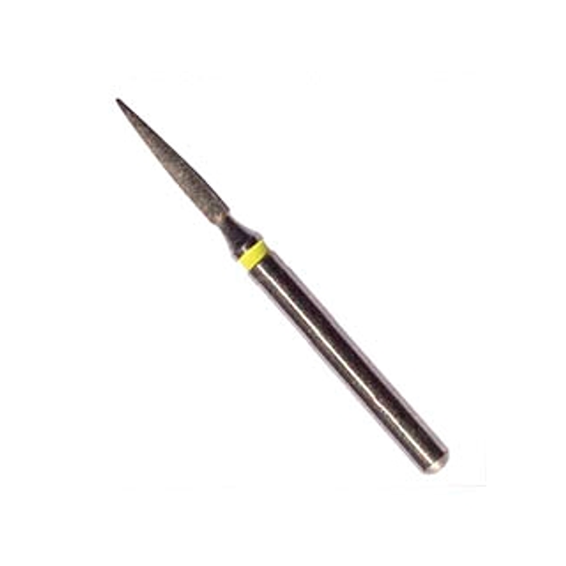 Fresa diamante p/pulido - Llama/bala A/V 010 (aro amarillo) - Kerr