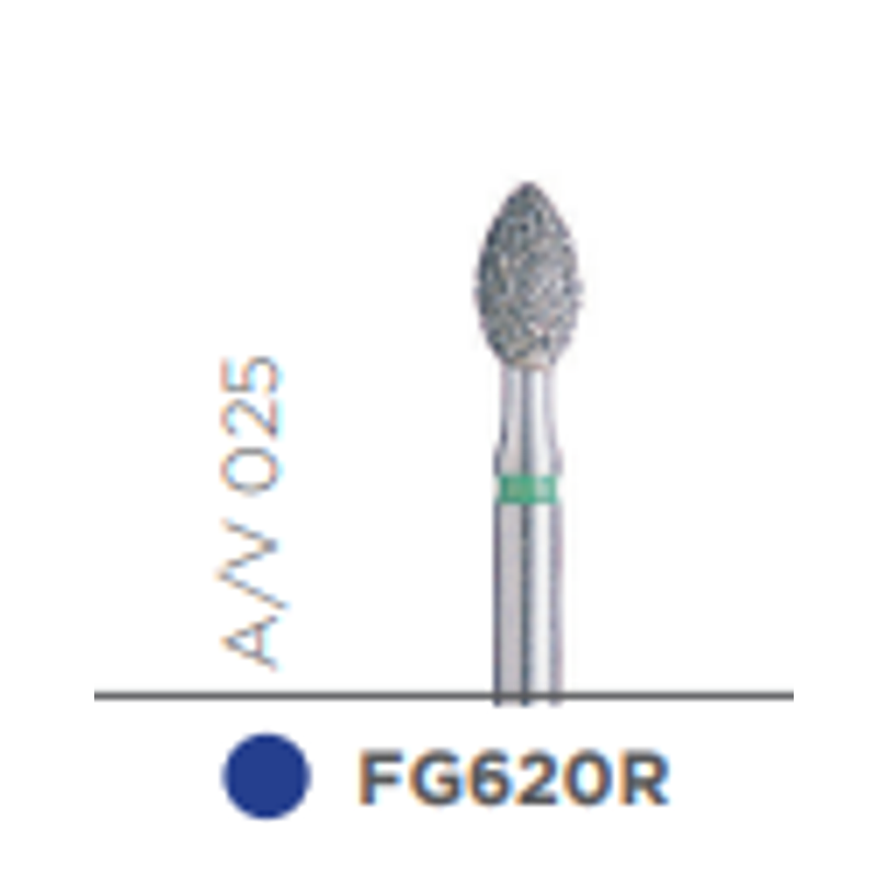 Fresa Diamante Grano Regular Balon A/V 025 - Kerr