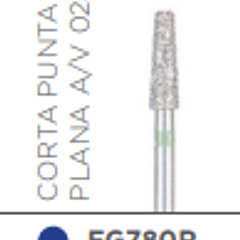 Fresa Diamante Grano Grueso Troncoconica corta - Punta Plana A/V 023 - Kerr