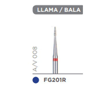 Fresa Diamante Grano Regular Llama-Bala A/V 008 - Kerr