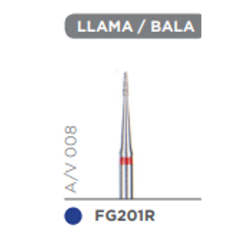 Fresa Diamante Grano Regular Llama-Bala A/V 008 - Kerr