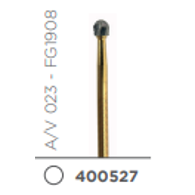fresa carbide transmetalica a/v  tallo medio redonda a/v 023 FG1908