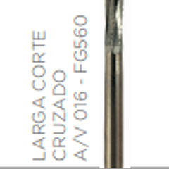 Fresa Carbide Alta Velocidad de Tallo Medio Cilindrica A/V 016 - FG560 - Kerr