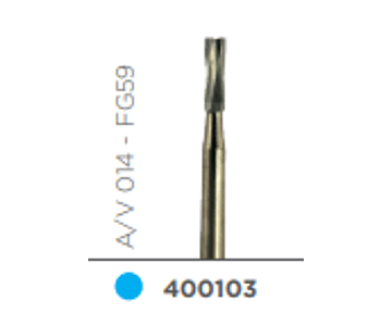 Fresa Carbide Alta Velocidad de Tallo Medio Cilindrica A/V 014 - FG59 - Kerr