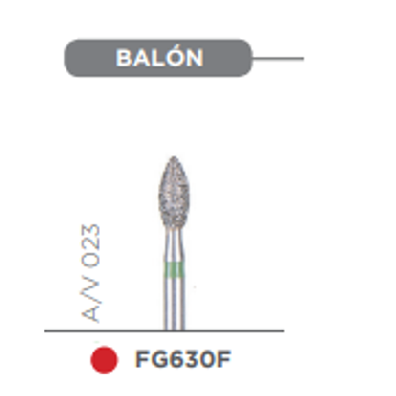 Fresa Diamante Grano Fino Balon A/V 023 - Kerr
