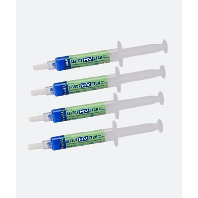 Select HV Etch 4 jeringas Ácido Ortofosfótico - Bisco