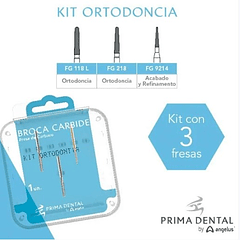 Kit de Fresas para Ortodoncia Prima Dental - By Angelus