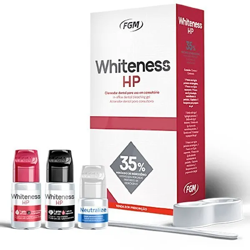 Blanqueamiento Whiteness HP 35% Kit 3 Pacientes - FGM