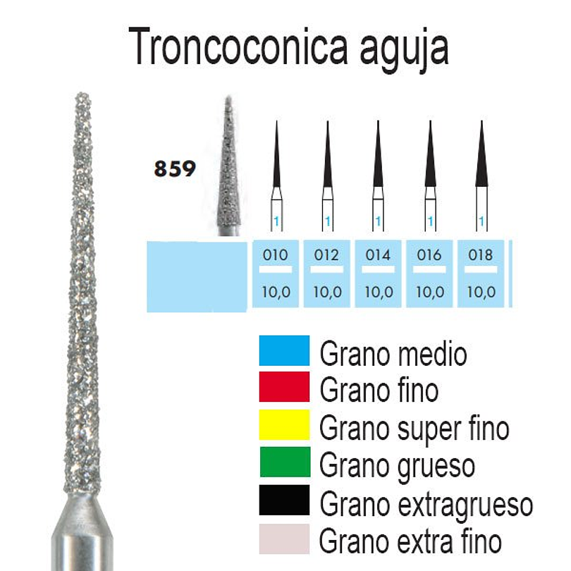 Fresa de Diamante 859 Aguja - NTI