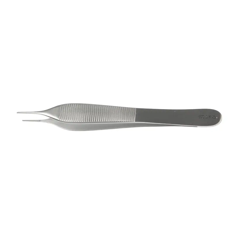Micro-pinza Adson cirugía fina 0.8 mm 12 cm.