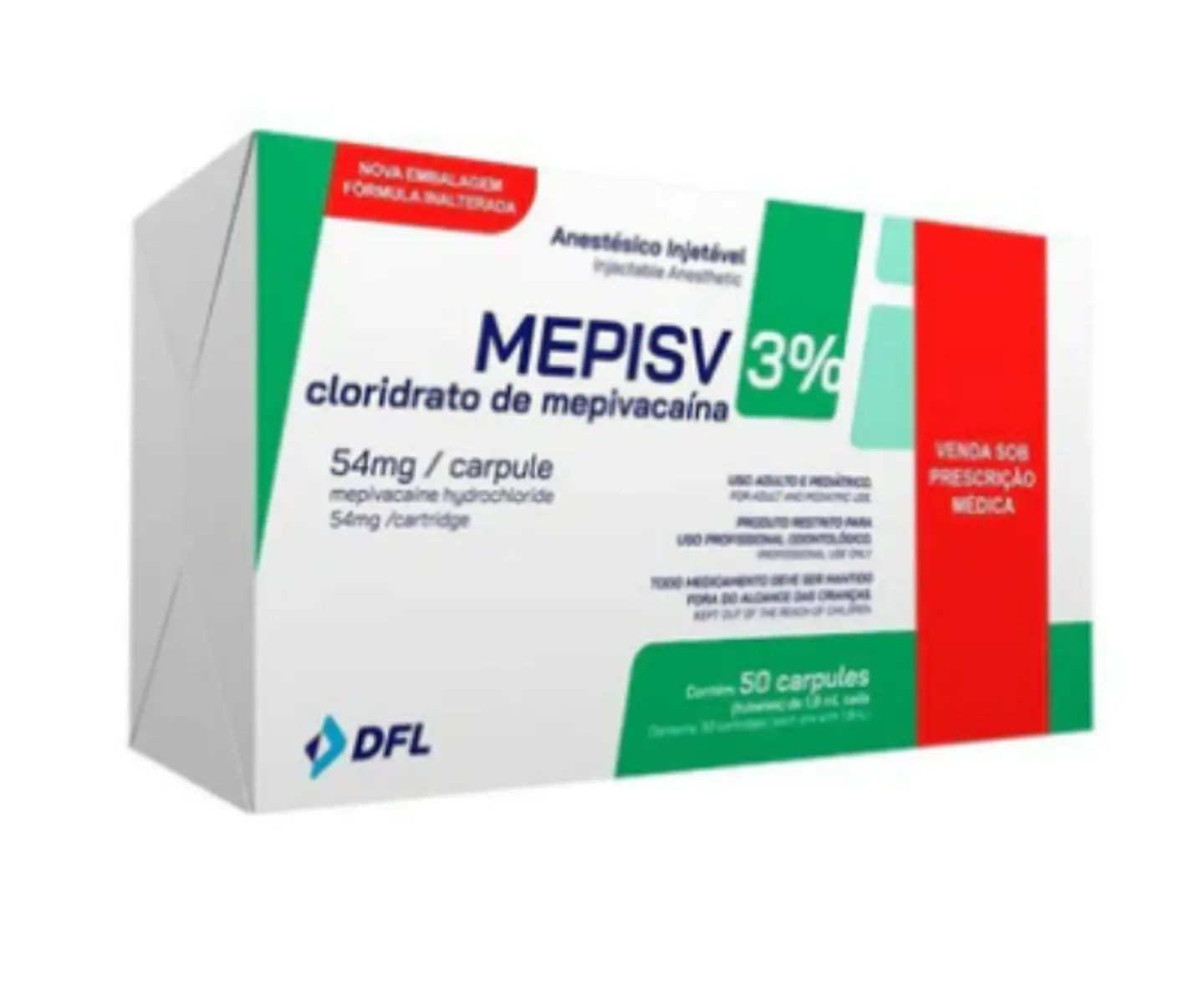 Anestesia 3% Mepivacaina Mepisv 1