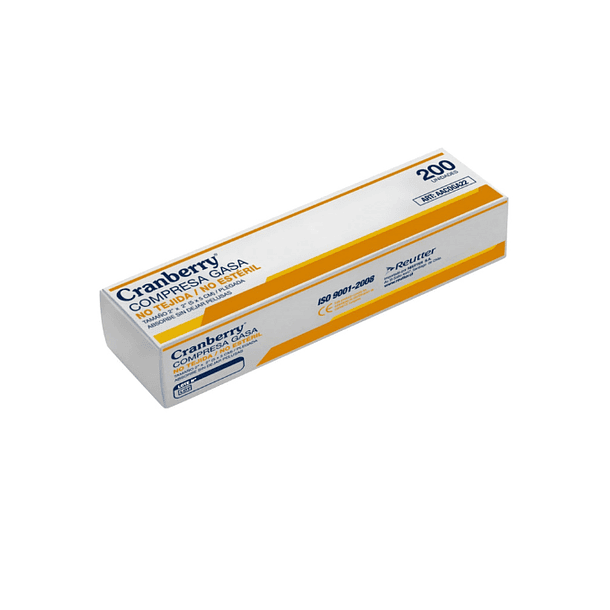 Gasa No Estéril 5x5cm Cranberry 