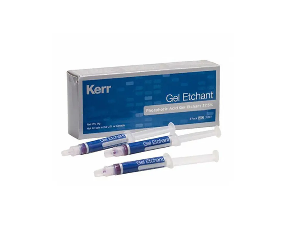 Ácido Ortofosfórico Gel Etchant 37.5% Kerr 3 Jeringas 3gr 1