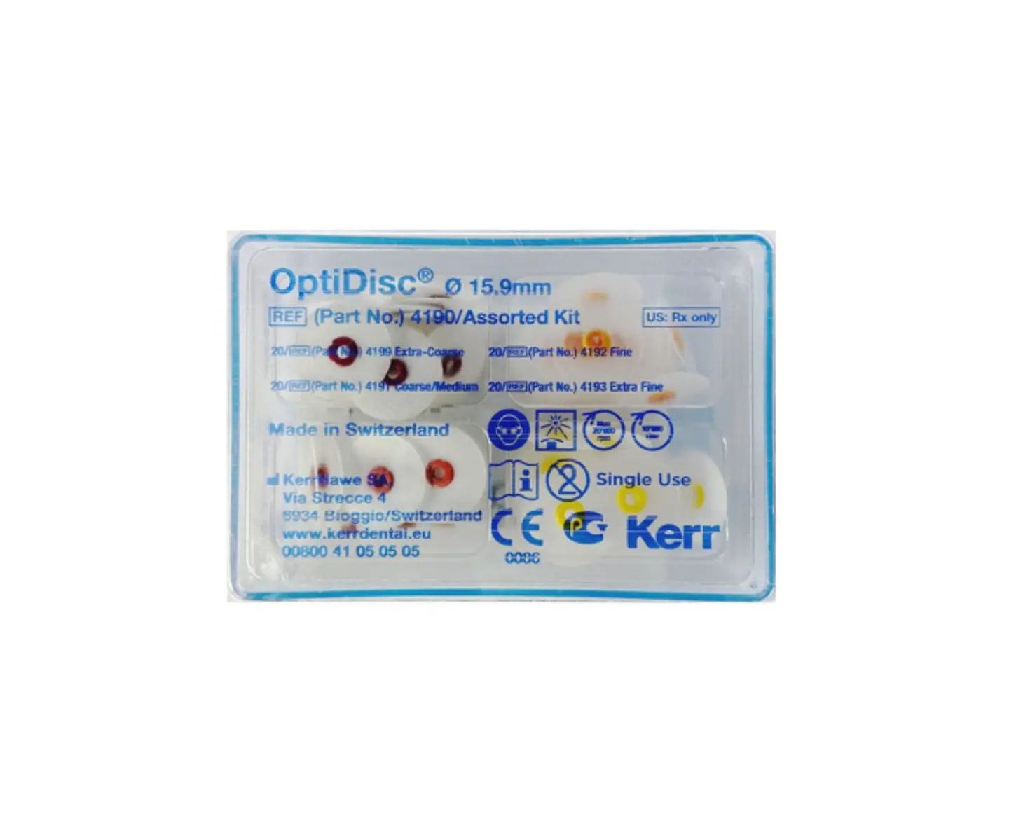 OptiDisc Kerr Kit 80 Unidades 15.9mm (20 cada tipo) 1