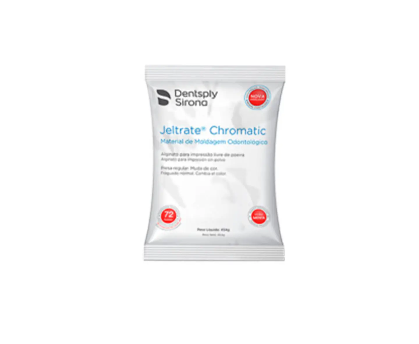Jeltrate Chromatic Bolsa Roja 454g Fraguado Normal Dentsply 1