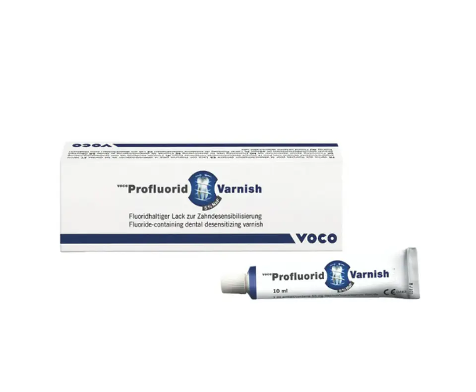 Barniz de Flúor Profluorid Varnish 10ml + 20 Pinceles Sabor Melón Voco. 1