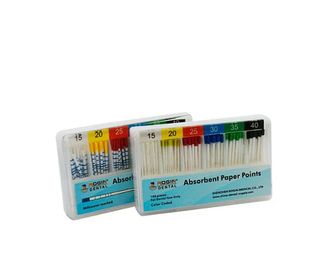 Conos de Papel Absorbente Taper 0.02 Rogin Dental