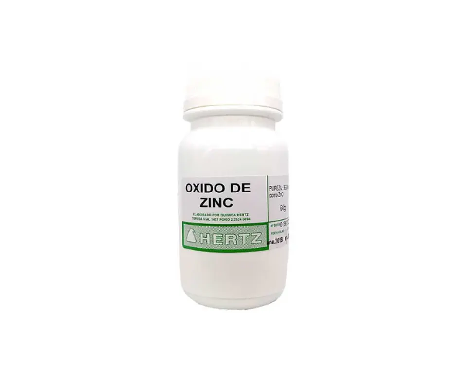Óxido de Zinc Frasco 60gr Hertz 1