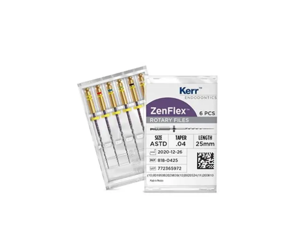 Lima Rotatoria Zenflex Kerr Taper 04 25mm 6 Unidades Kerr 1
