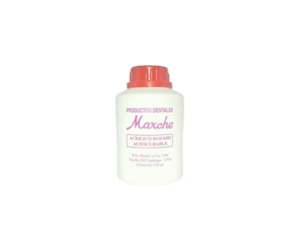 Acrílico Rosado Autocurable 125gr Marche 1