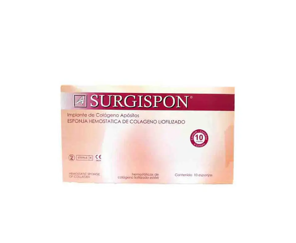 Gelita Hemostática Caja 10 unidades Surgispon  1
