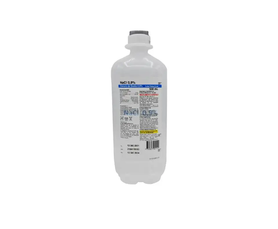 Suero Fisiológico Cloruro de sodio 0,9% 500ml BBraun 1
