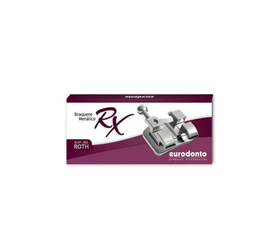 Bracket ROTH (RX) Con Gancho Caninos y Premolar Eurodonto 1