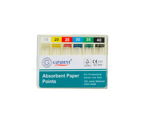 Conos de Papel Absorbente Taper 0.02 Gapadent 
