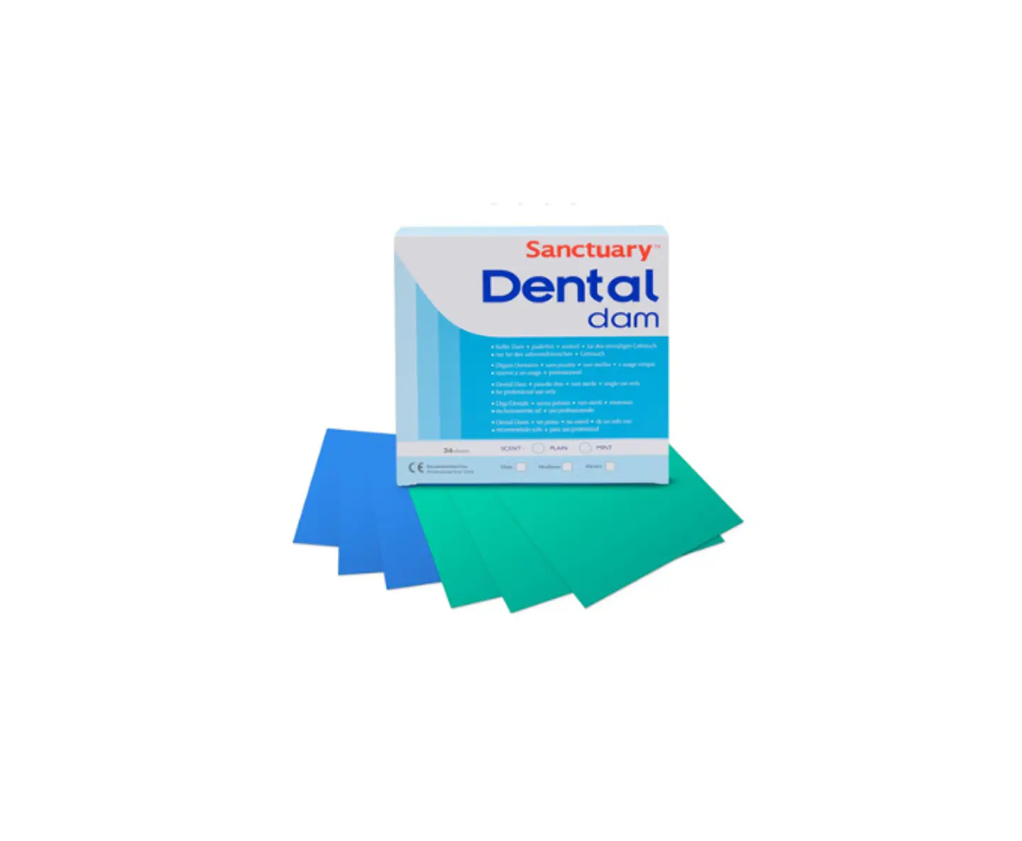Goma Dique Azul 5x5 52 Unidades Sanctuary 1