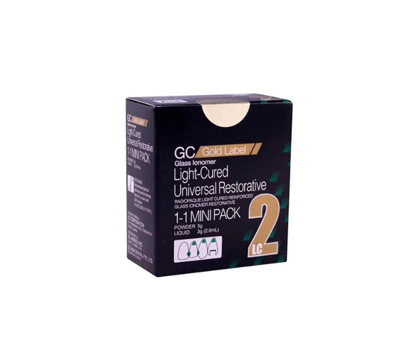 Vidrio Ionómero Fuji Gold Label 2 LC A3 Mini 5G-2.6ML GC América 1