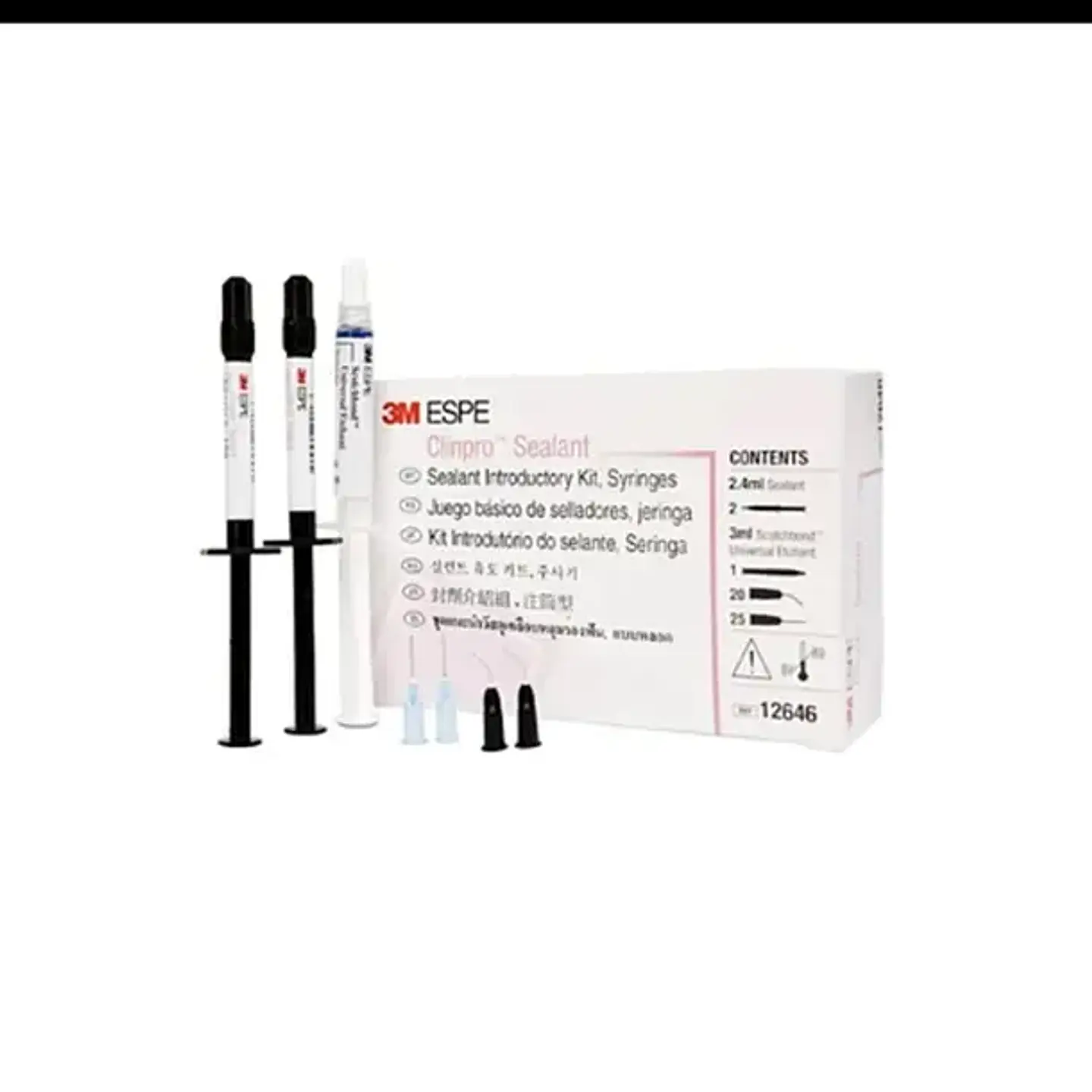 Sellador de Fosetas y Fisuras 3M™ Clinpro™ 12646, Kit 2 jeringas de 1.2 ml 1