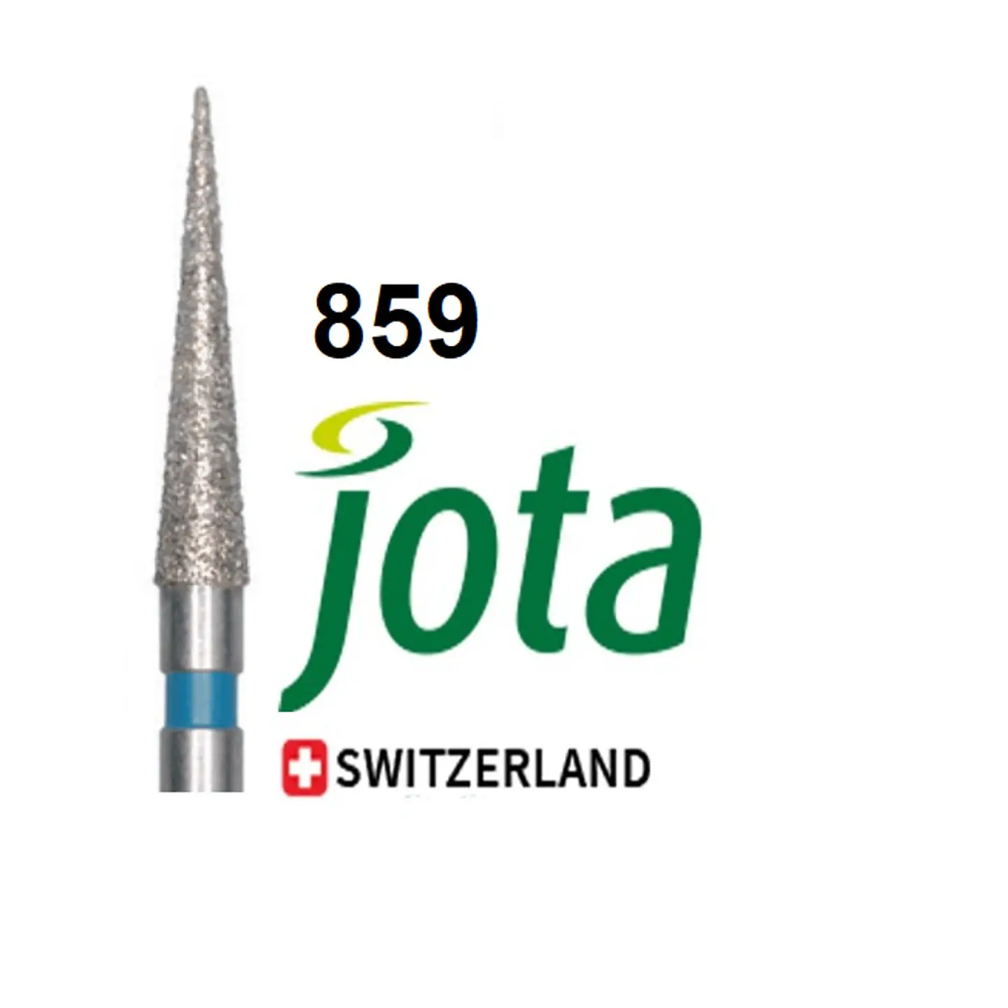 Fresa DTE T. Cónica A/V 859 Aguja Larga Grano Medio (Azul) Jota Suiza 1
