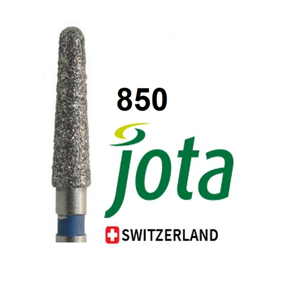 Fresa DTE A/V Tronco Cónica Pta Red. 850 Grano Medio (Azul) Jota Suiza 
