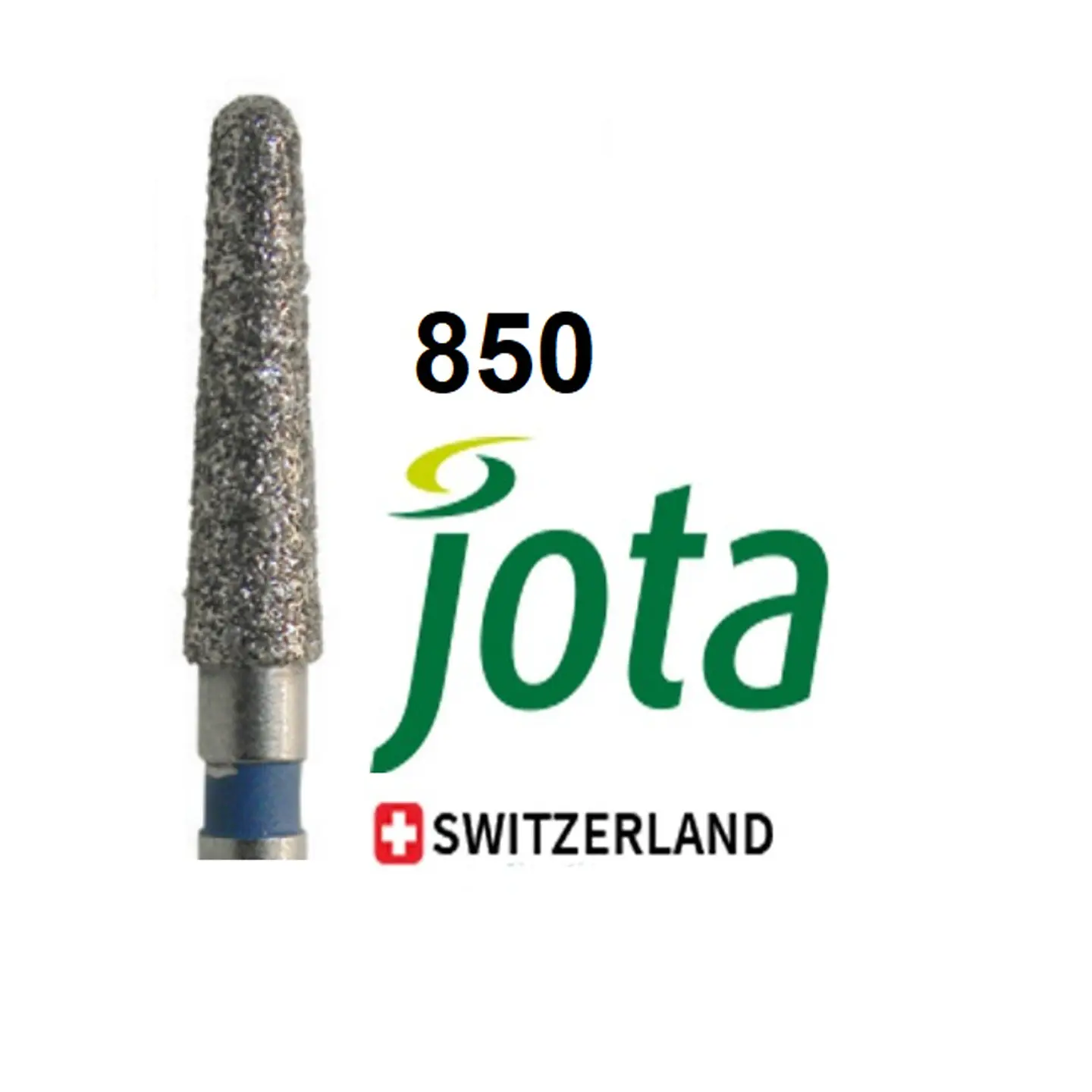 Fresa DTE A/V Tronco Cónica Pta Red. 850 Grano Medio (Azul) Jota Suiza 1