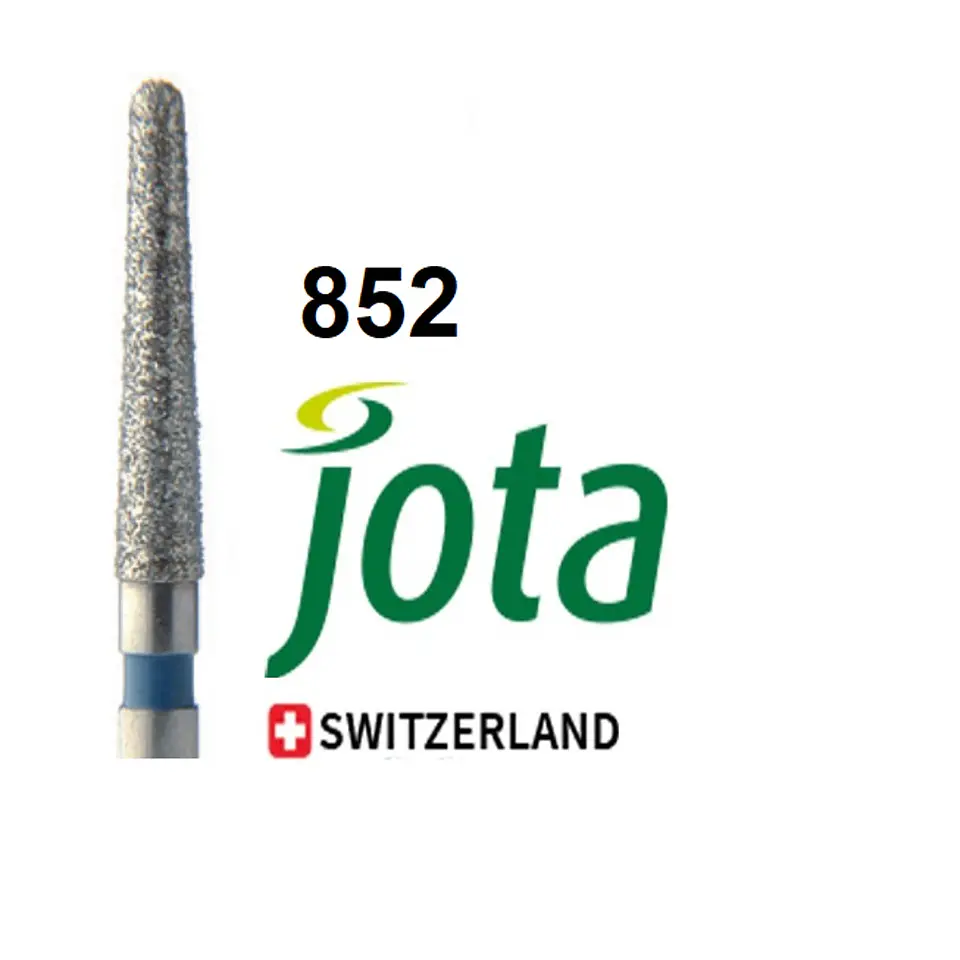 Fresa Diamante A/V Tronco Cónica Pta Red. 852 Grano Medio (Azul) Jota Suiza 1
