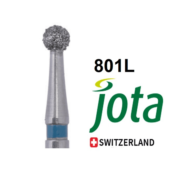 Fresa DTE Redonda A/V Tallo Largo 801L Grano Medio (Azul) Jota Suiza 