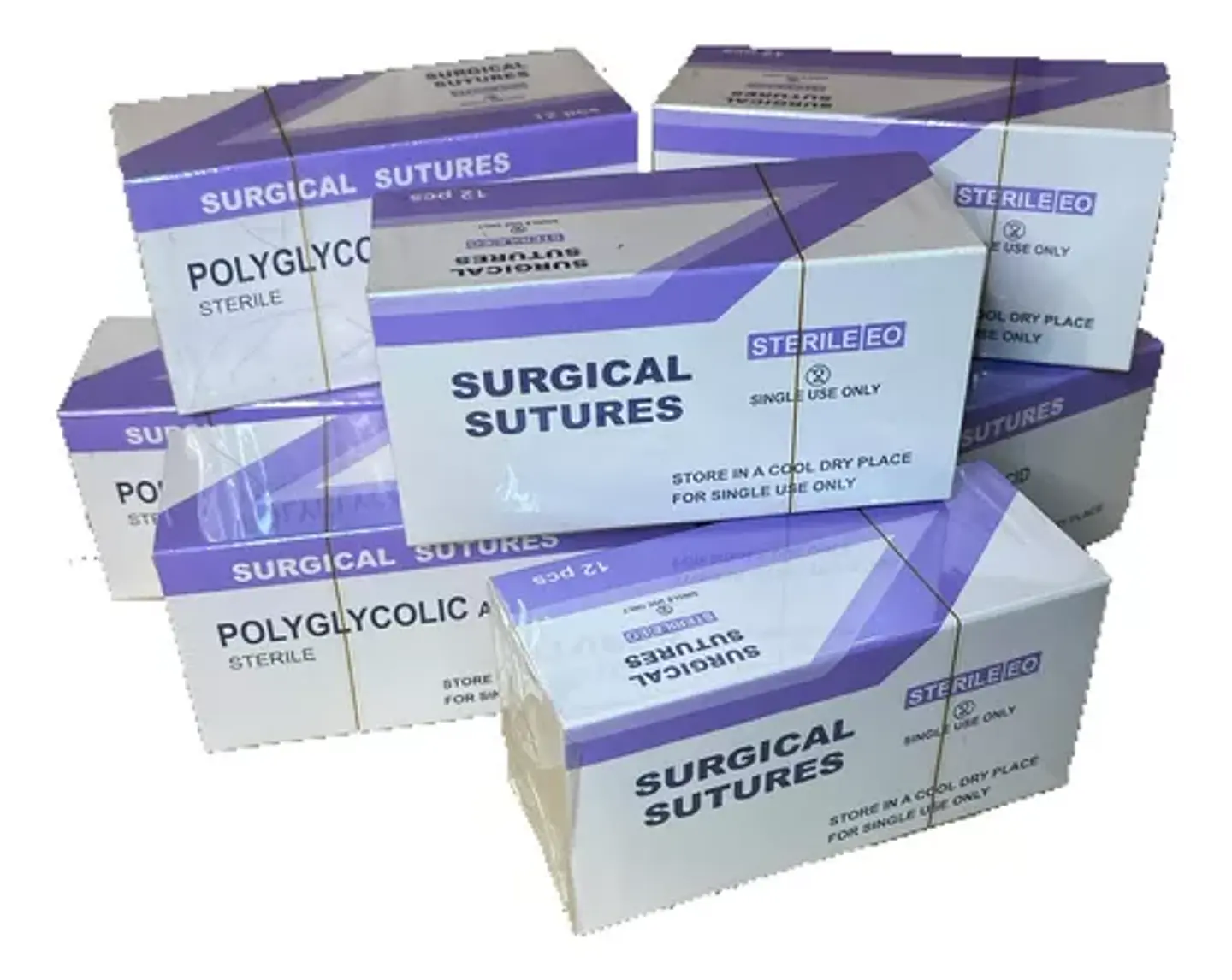 Sutura Ácido Poliglicólico Surgical Sutures 12 unidades 1