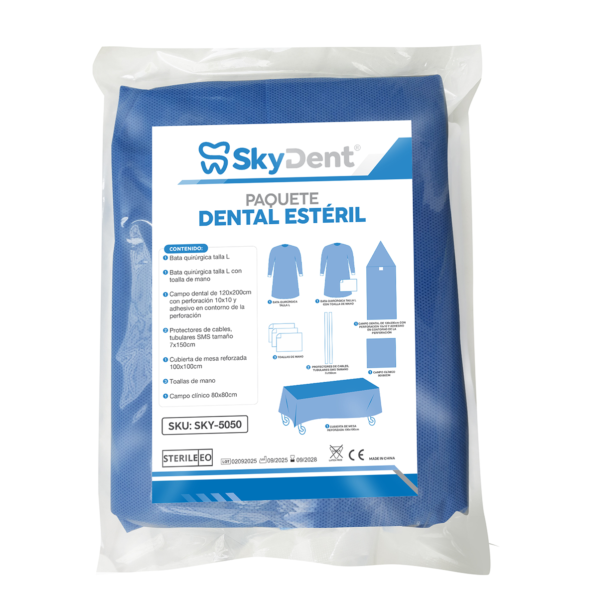 Paquete Dental Esteril Skydent
