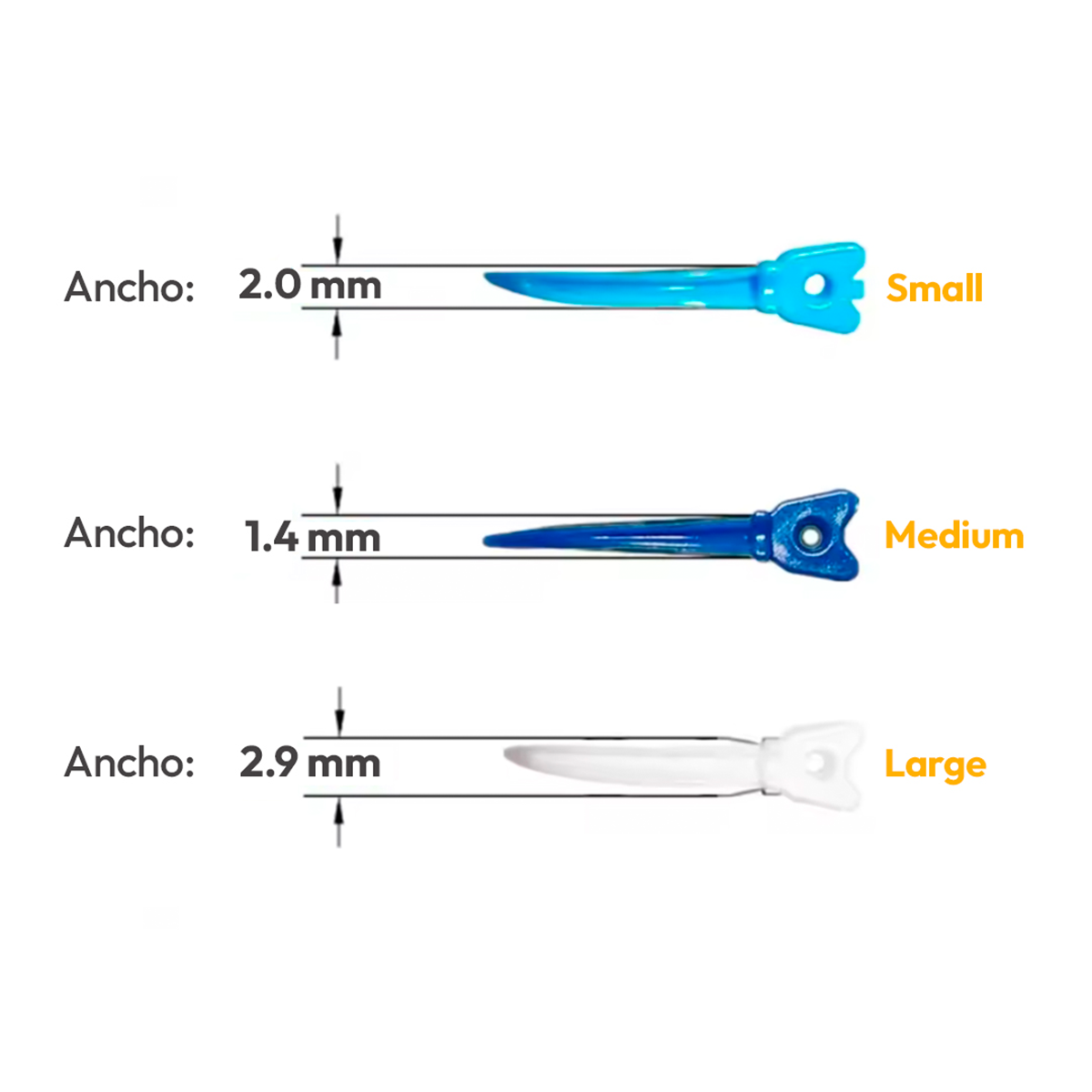 Cuñas de Plastico Anatomicas Skydent