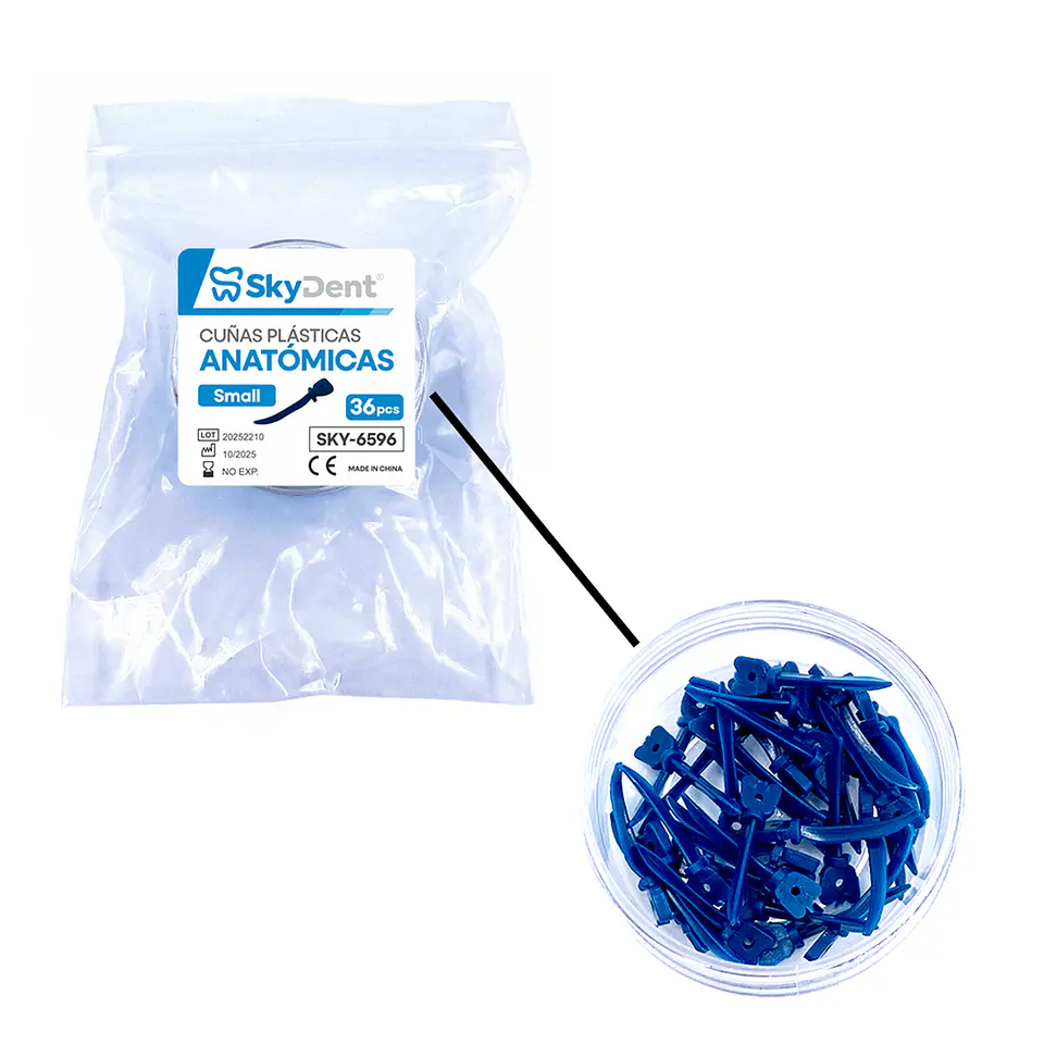 Cuñas de Plastico Anatomicas Skydent 2