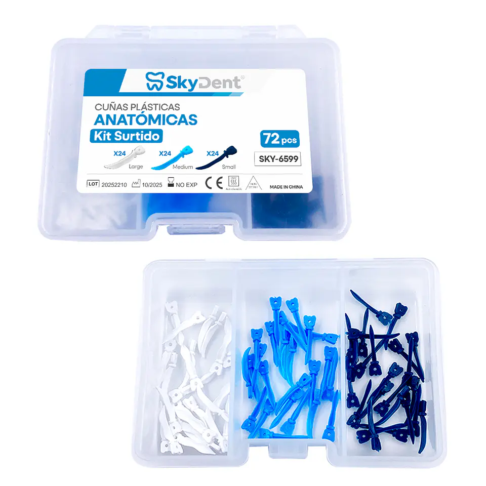 Cuñas de Plastico Anatomicas Skydent 4